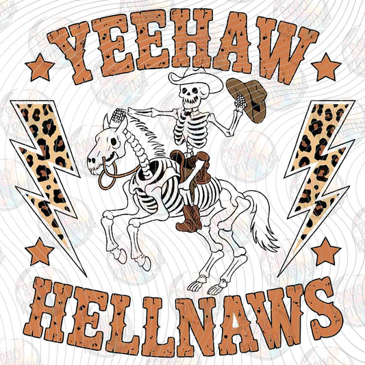 WSTNG 265 - YEEHAW HELLNAWS SKELETON COWBOY