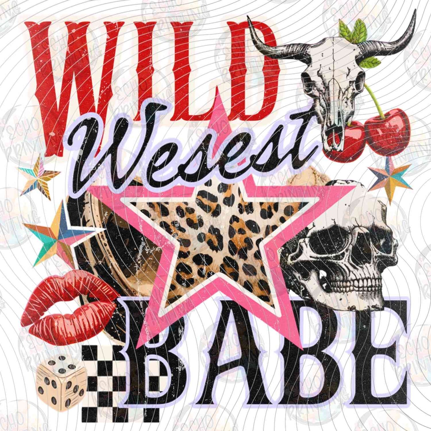 WSTNG 270 - WILD WEST BABE COWGIRL COLLAGE