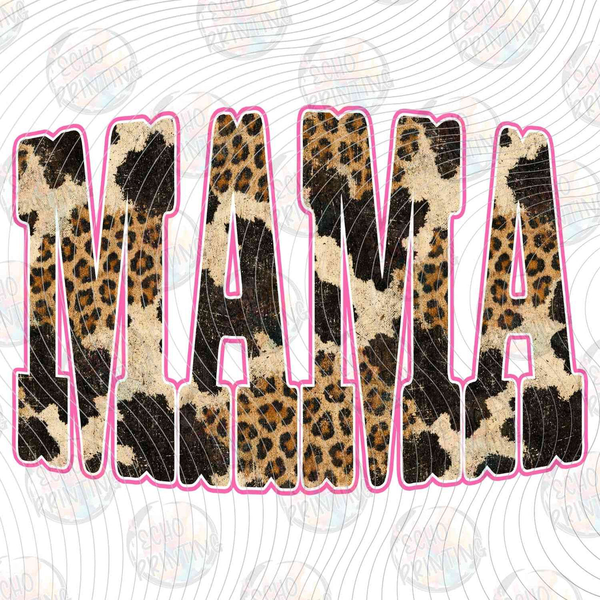 WSTNG 280 - MAMA LEOPARD PRINT LETTERS