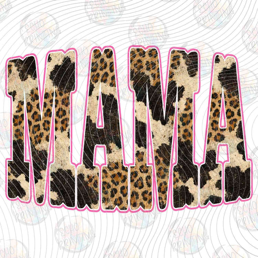 WSTNG 280 - MAMA LEOPARD PRINT LETTERS