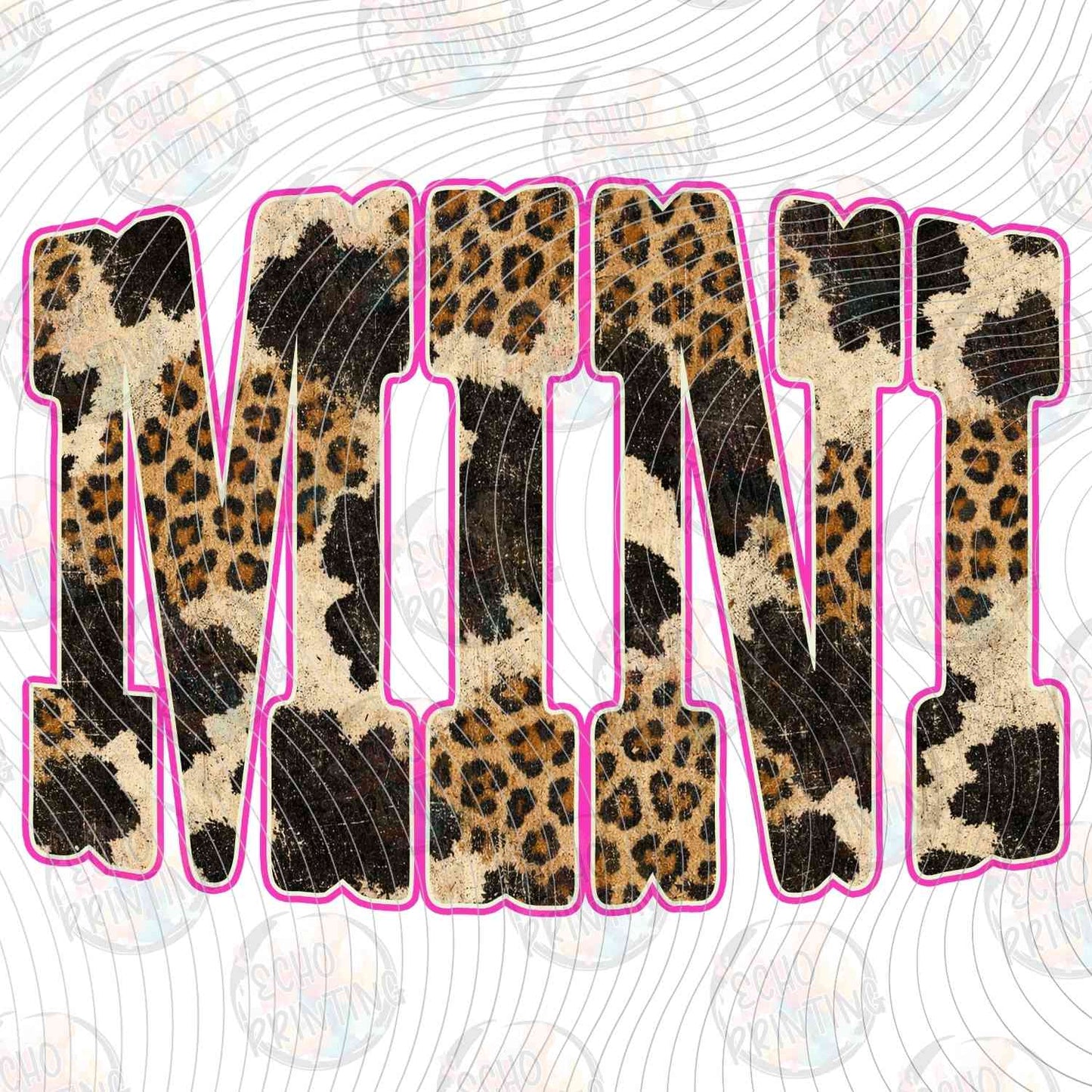 WSTNG 283 - MINI LEOPARD PRINT LETTERS