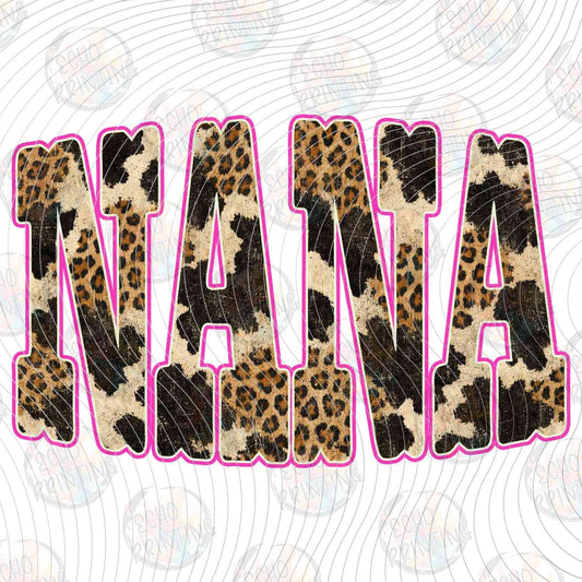 WSTNG 284 - NANA LEOPARD PRINT LETTERS