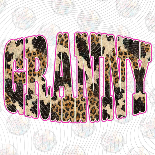 WSTNG 288 - GRAMMY LEOPARD PRINT LETTERS