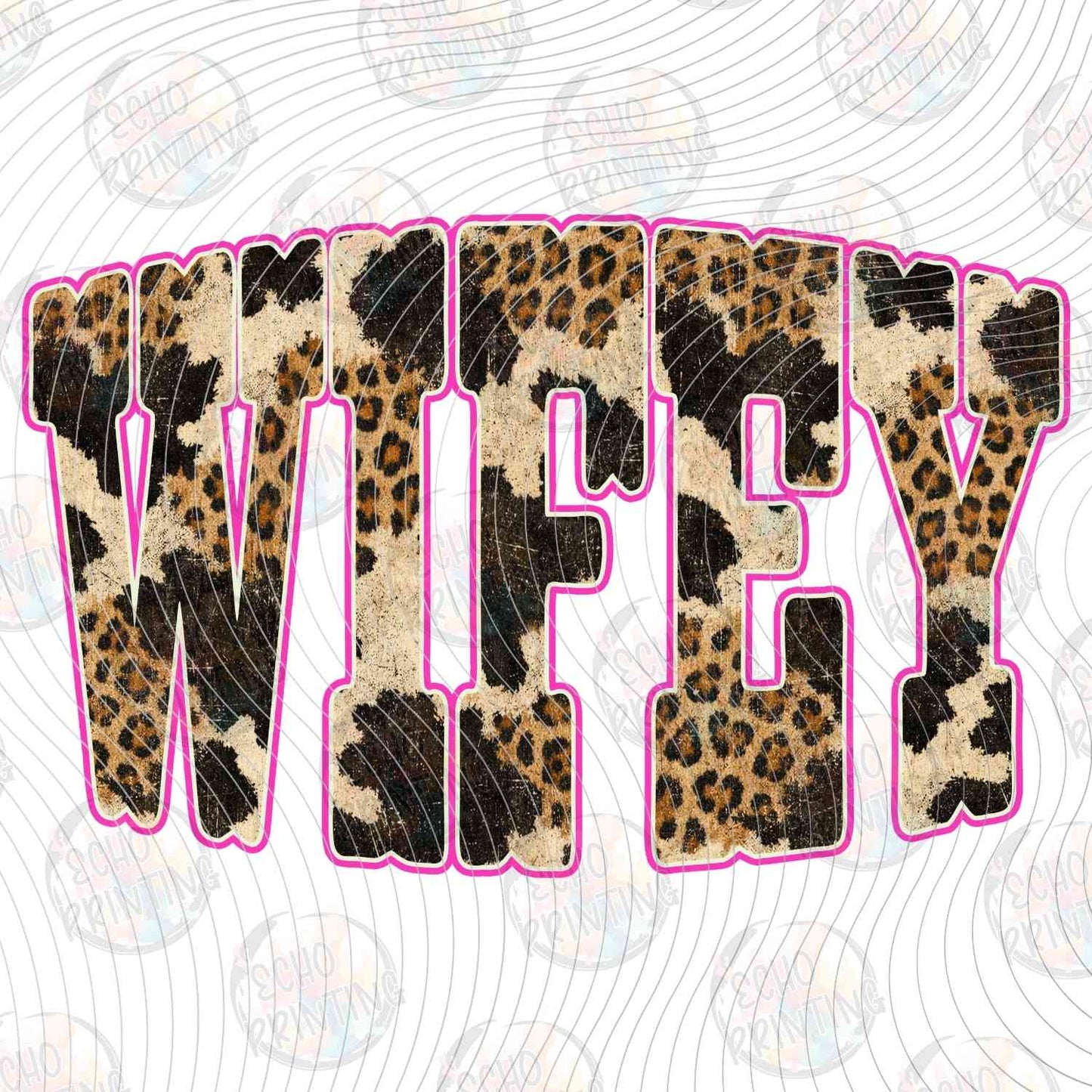 WSTNG 289 - WIFEY LEOPARD PRINT LETTERS