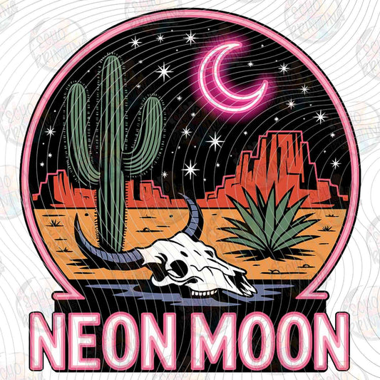 WSTNG 291 - NEON MOON CACTUS NIGHT SCENE