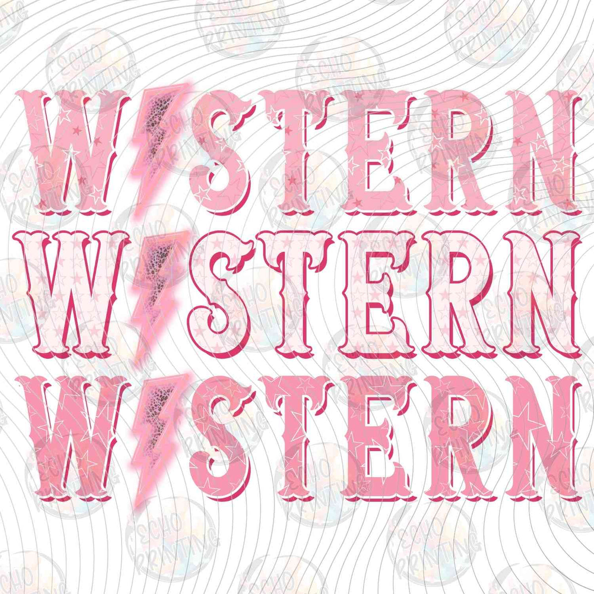 WSTNG 296 - WESTERN REPEATING PINK BOLTS