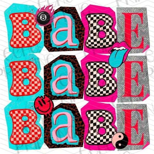 WSTNG 357 - BABE RETRO PATCH LETTERING