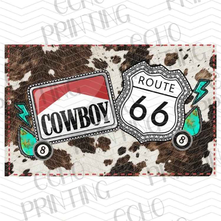 WSTNG 372 - COWBOY ROUTE 66 COLLAGE
